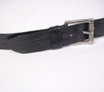 Men's Wash and Wrinkled Leather Belt