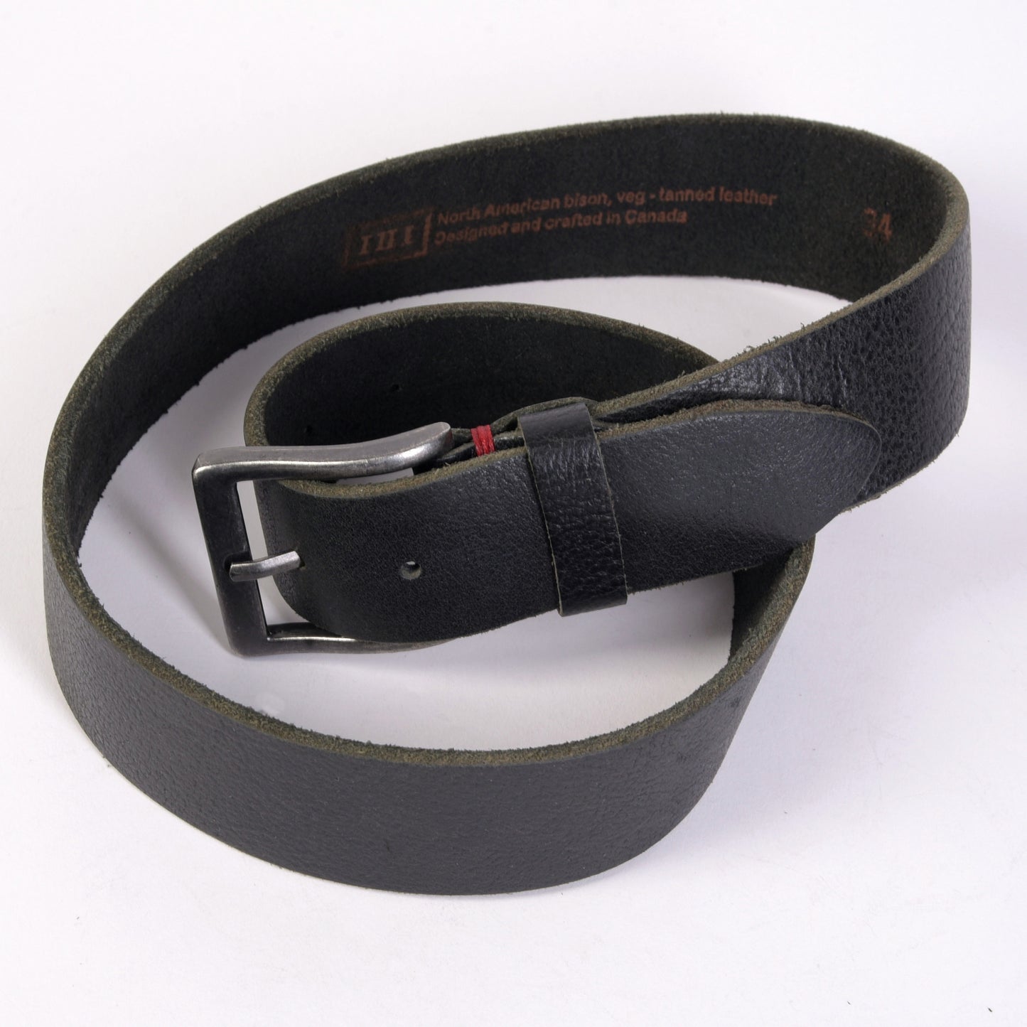 Men's North American Bison Belt