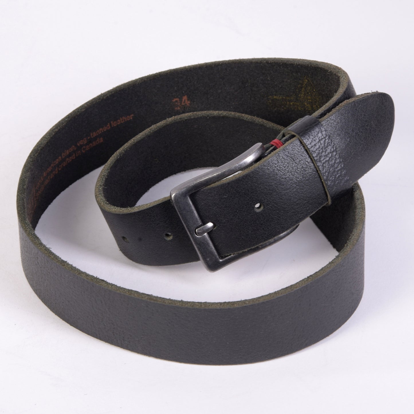 Men's North American Bison Belt