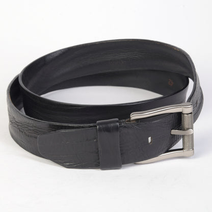 Men's Wash and Wrinkled Leather Belt