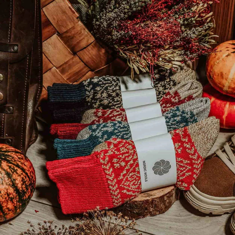 Nordic Scandi Socks - UNISEX 5 pack (Made in Ukraine)