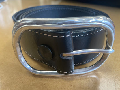 Women's Top Stitch Everyday Belt: designed and crafted by J. Savile